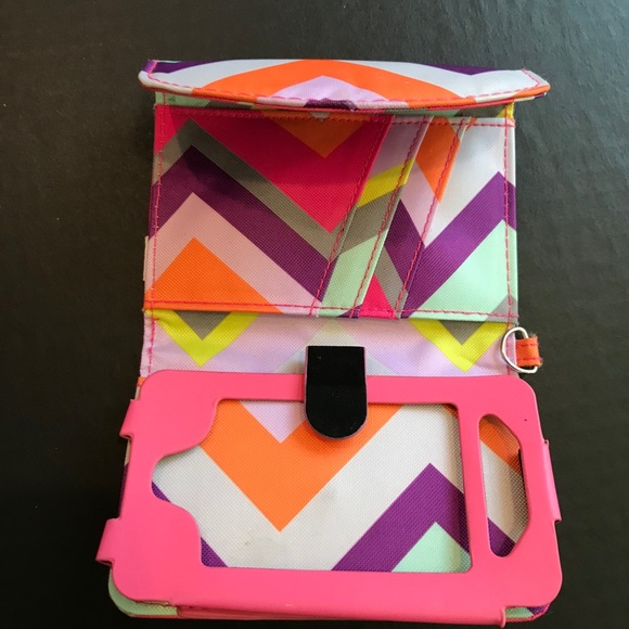 Zig Zag Wallet Cell Phone Case COLORFUL Small - Picture 2 of 5